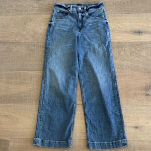 J. Crew Women's high Waisted Wide Leg Blue Jeans